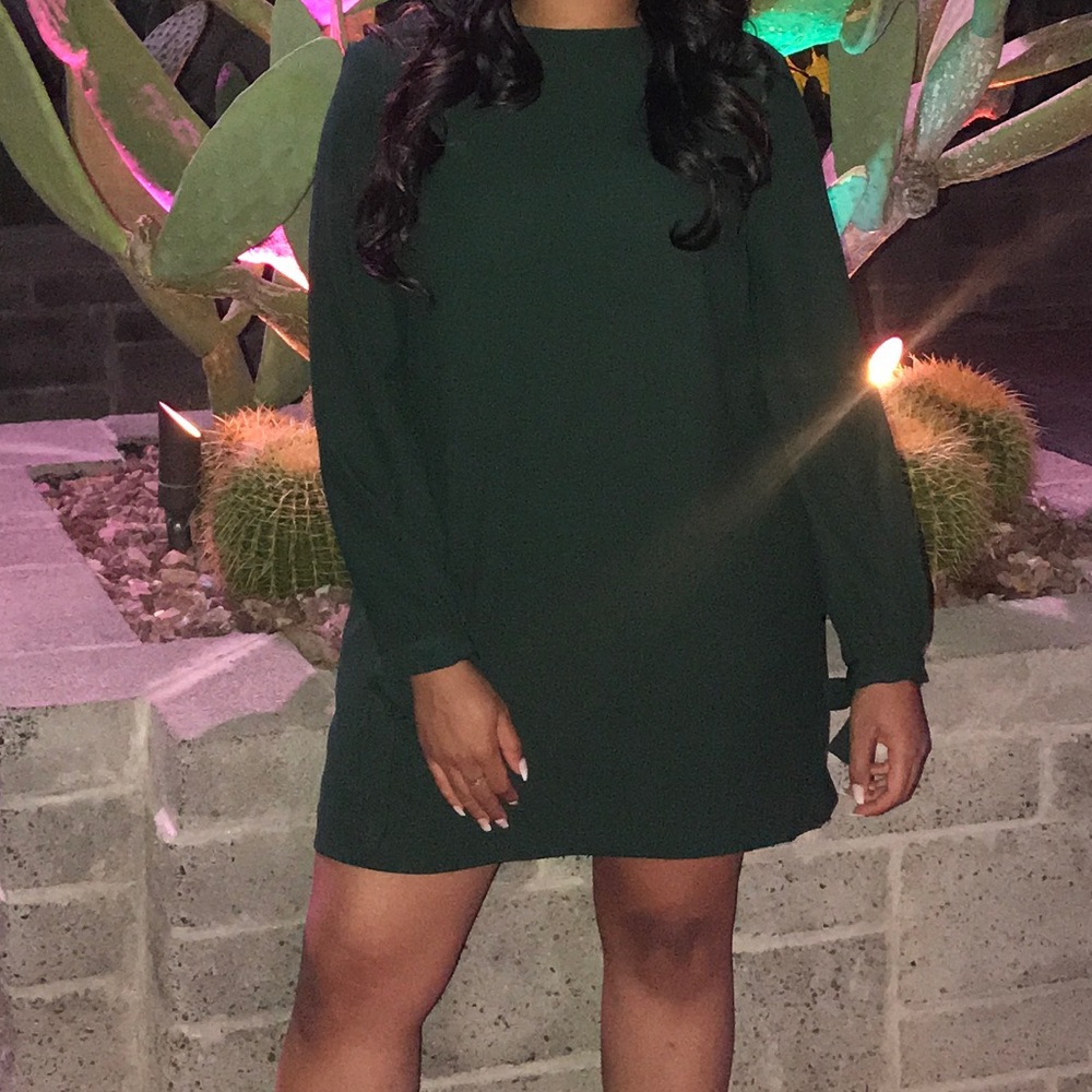 Forest Green Dress w/ Pockets